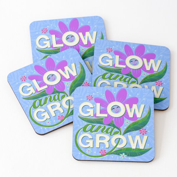 Item preview, Glow and Grow - Purple flower - Positive thoughts designed and sold by Kaushlydraw.