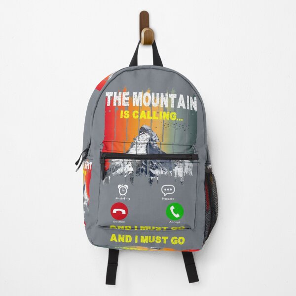 Item preview, The Mountain Is Calling And I Must Go – Vintage Hiking Adventure Graphic designed and sold by VinBasis.