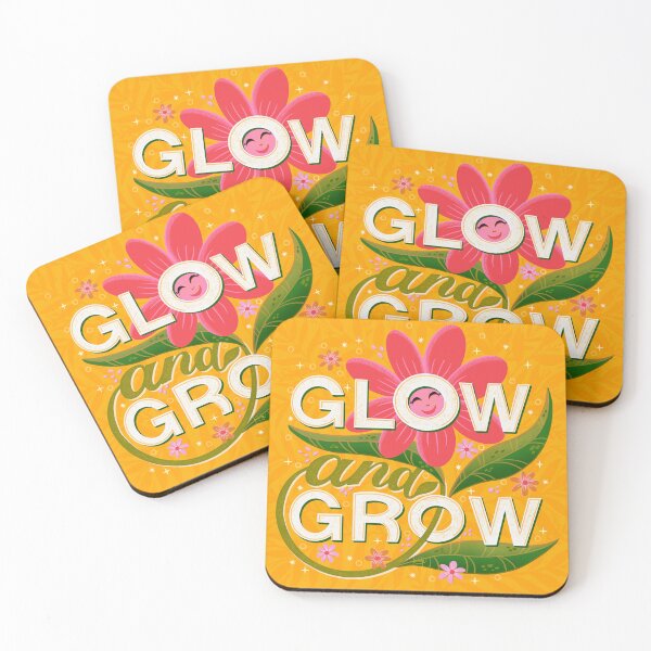 Item preview, Glow and Grow - red flower - Positive thoughts designed and sold by Kaushlydraw.