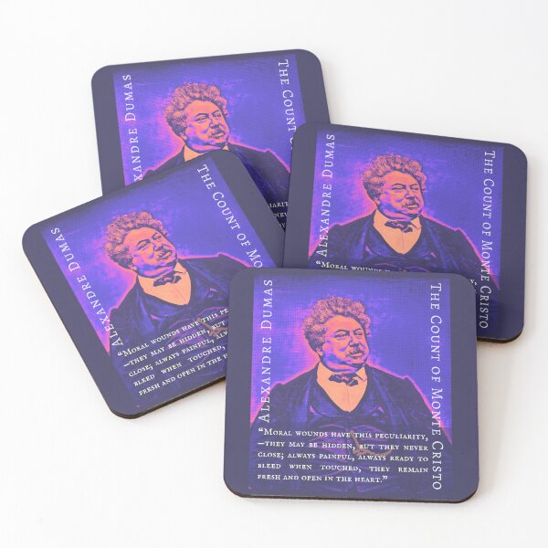 Item preview, Alexandre Dumas quote: Moral wounds have this peculiarity,—they may be hidden, but they never close; always painful, always ready to bleed when touched, designed and sold by artbleed.