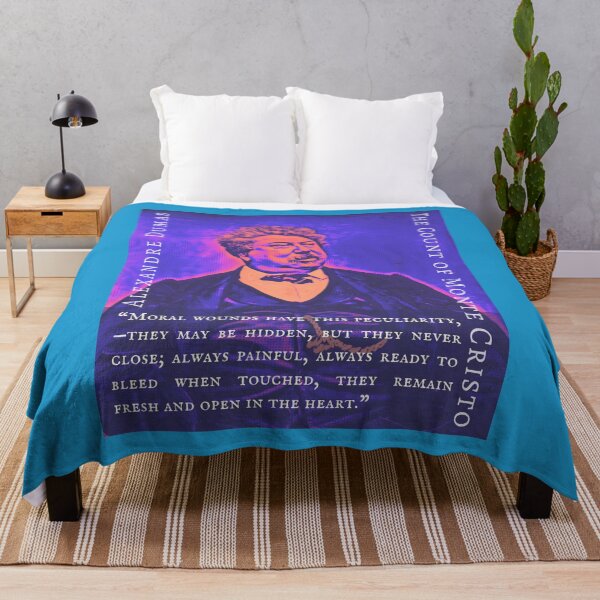 Item preview, Alexandre Dumas quote: Moral wounds have this peculiarity,—they may be hidden, but they never close; always painful, always ready to bleed when touched, designed and sold by artbleed.