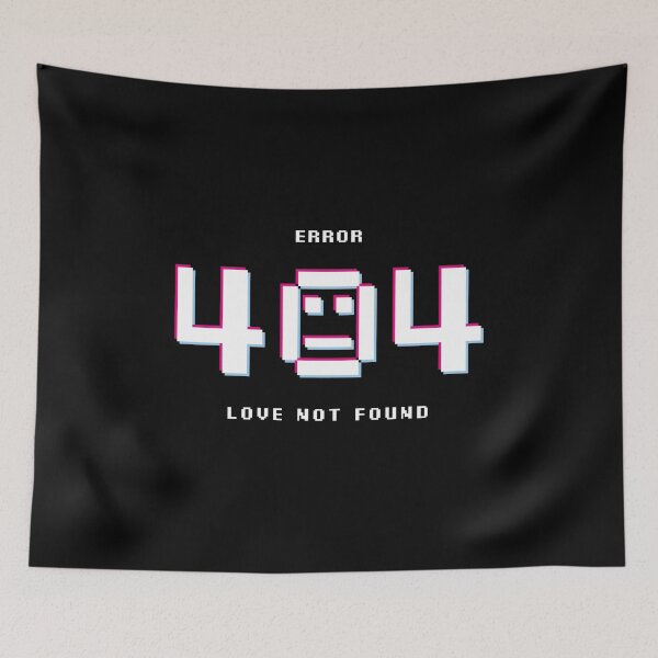 Item preview, Error 404 Love Not Found – Funny Retro Pixel Style T-Shirt designed and sold by Fritolive.