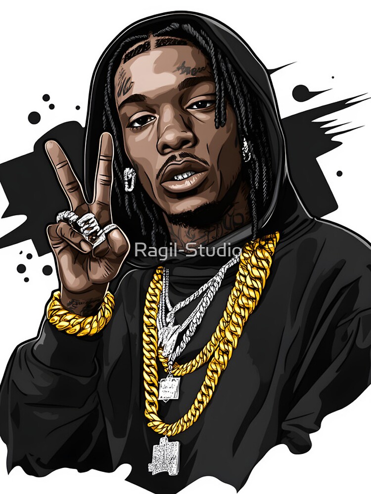Thumbnail 4 of 4, iPhone Case, Gold Chains & Peace - Street Rapper designed and sold by Ragil-Studio.