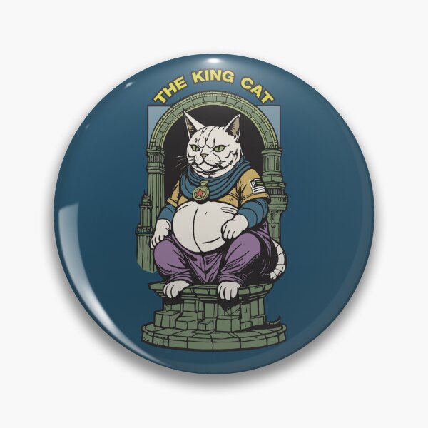 Item preview, The King CST – Regal Feline Throne Art designed and sold by rachata444.
