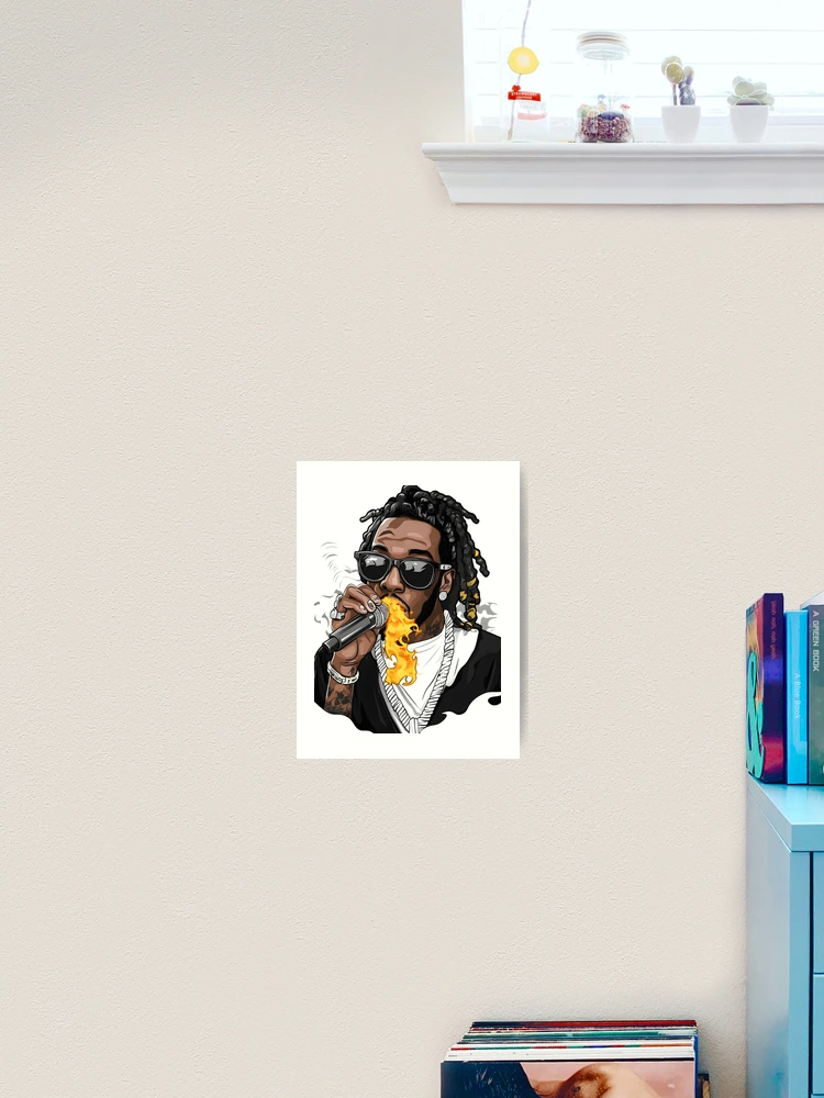 Thumbnail 2 von 3, Kunstdruck, Feuerspuckender Rapper designt und verkauft von Ragil-Studio.
