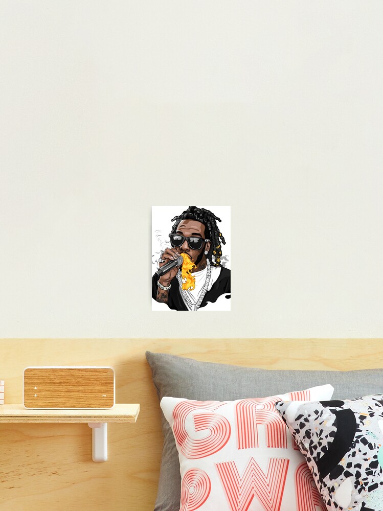 Thumbnail 2 of 3, Photographic Print, Fire Spitting Rapper designed and sold by Ragil-Studio.