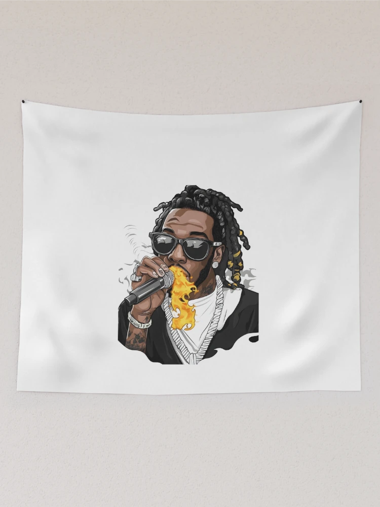 Thumbnail 2 of 3, Tapestry, Fire Spitting Rapper designed and sold by Ragil-Studio.