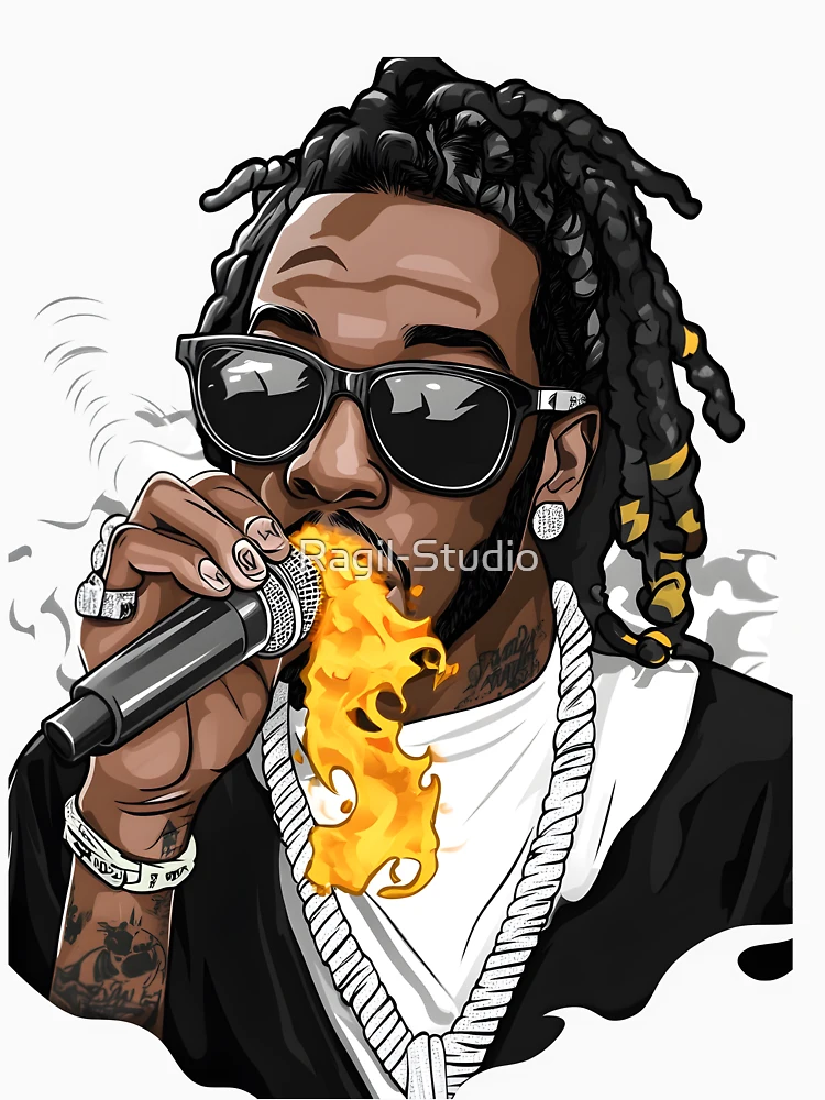 Thumbnail 6 of 6, Pullover Hoodie, Fire Spitting Rapper designed and sold by Ragil-Studio.