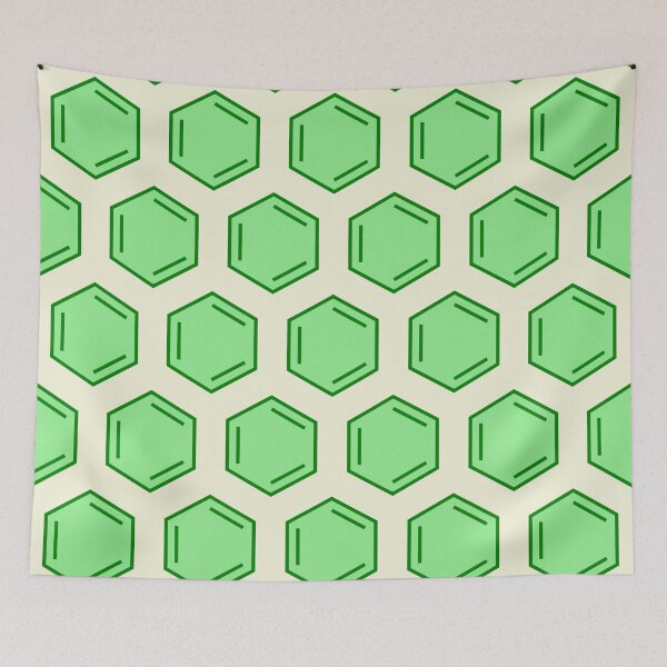 Item preview, Large Green Benzene Pattern designed and sold by chrysalistw.