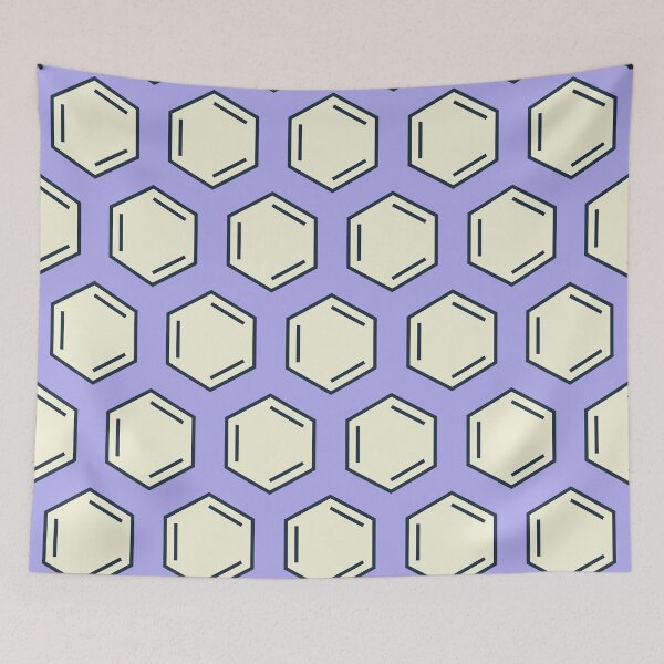 Item preview, Large Purple Benzene Pattern designed and sold by chrysalistw.