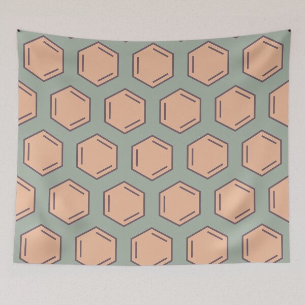 Item preview, Large Vintage Color Benzene Pattern designed and sold by chrysalistw.