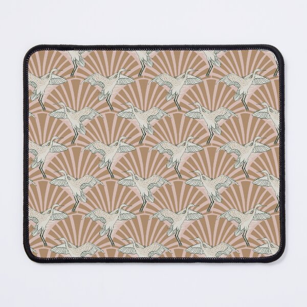 Item preview, Art Deco Crane Elegance - Textured Vintage Bird Pattern Cavern Pink S designed and sold by tanyadistudio.