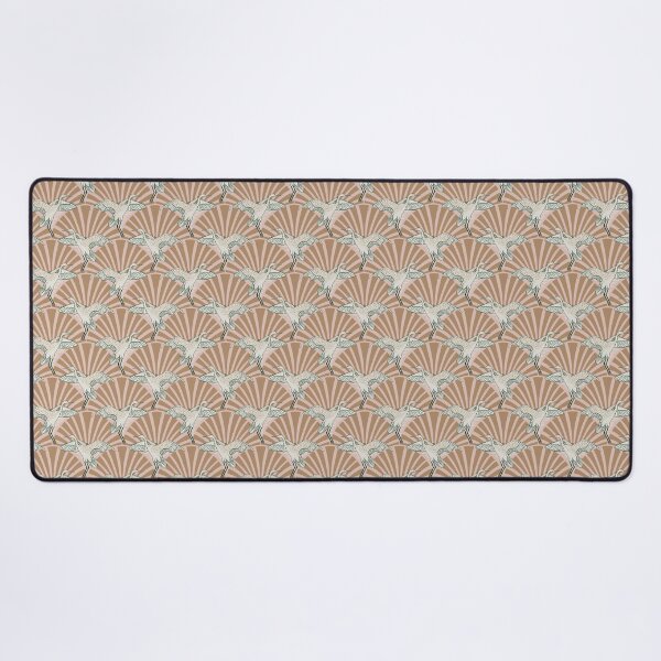 Item preview, Art Deco Crane Elegance - Textured Vintage Bird Pattern Cavern Pink S designed and sold by tanyadistudio.