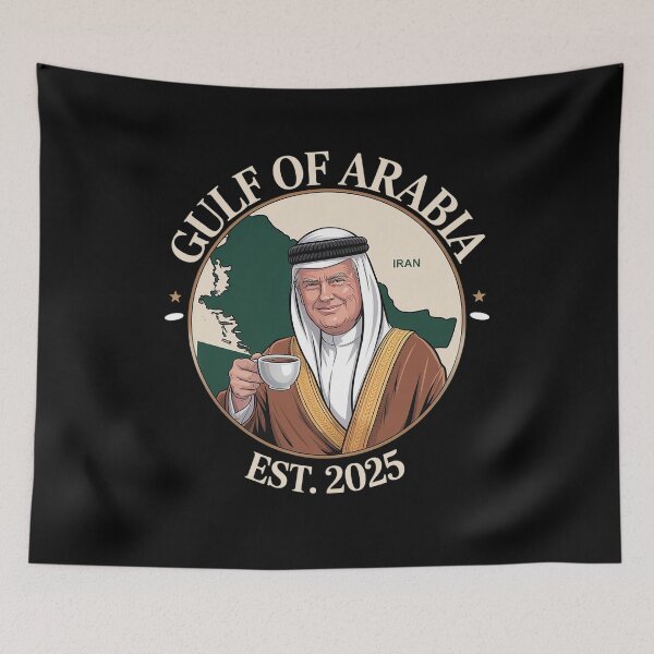 Item preview, Gulf of Arabia Est 2025 Funny Trump designed and sold by splindoershop.