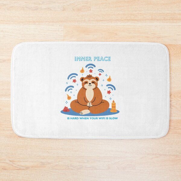 Item preview, Inner Peace vs. Wi-Fi – Funny Self-Care Quote 3 designed and sold by ShivThulirVerse.