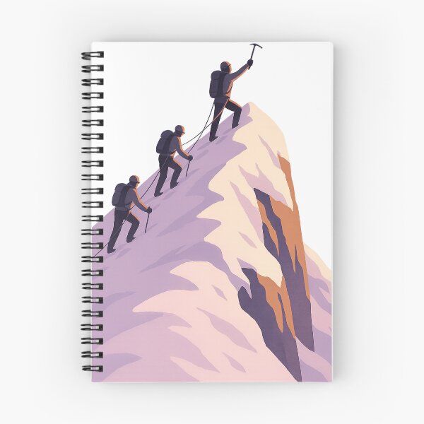 Item preview, Alpine Climbers on Snowy Mountain designed and sold by Wandertrace.