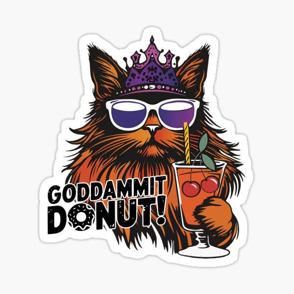 Item preview, Goddammit Donut designed and sold by AmandaBry.