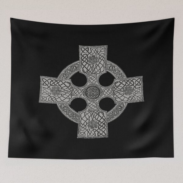 Item preview, celtic art cross (silver) designed and sold by Murph's Images.