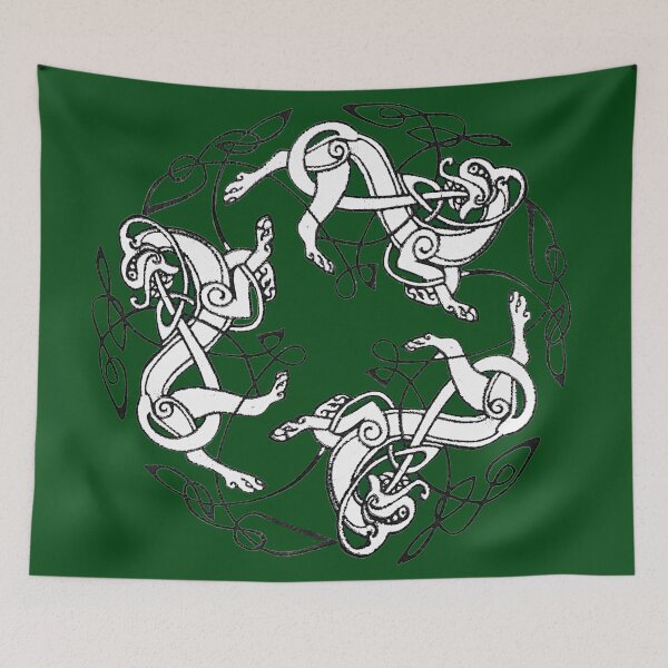 Item preview, Dogs of Dál Riata (white/green) designed and sold by Murph's Images.