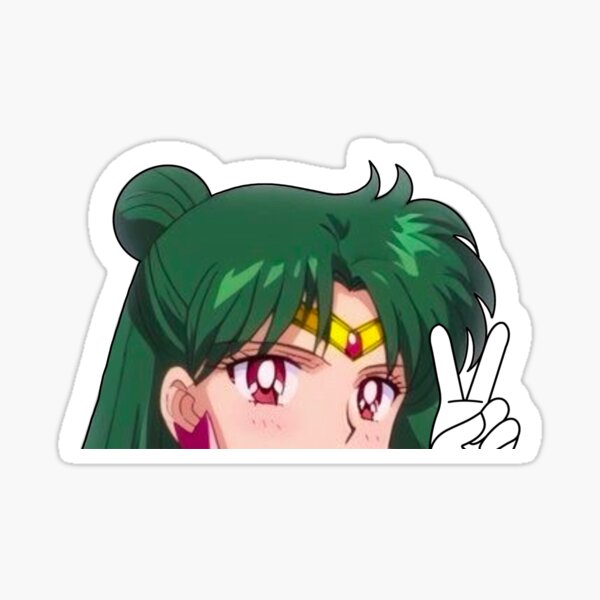 Aperçu de l'œuvre Sailor Scout Sailor Pluto Signe de la Paix Peeker Version 2 créée et vendue par Shay Z.