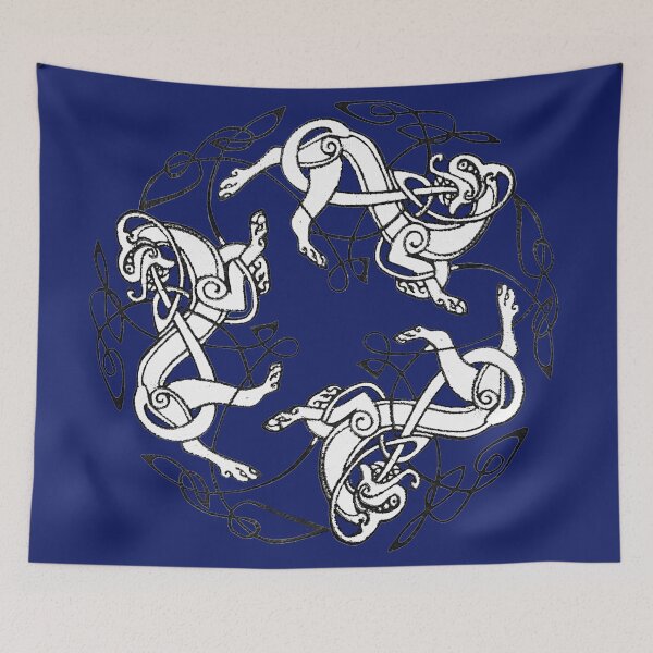Item preview, Dogs of Dál Riata (white/blue) designed and sold by Murph's Images.