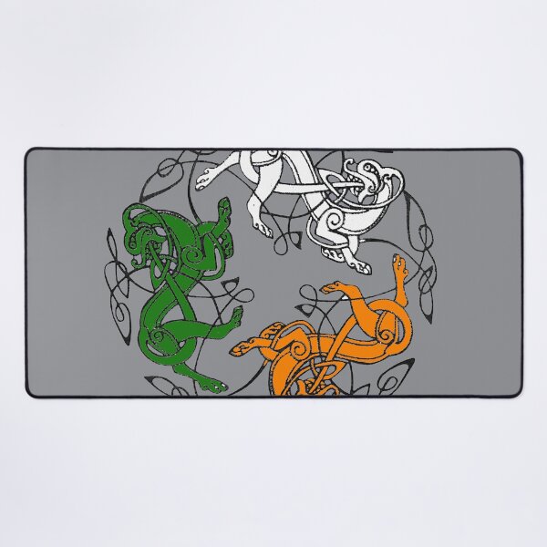 Item preview, Dogs of Dál Riata (green white and orange) designed and sold by Murph's Images.