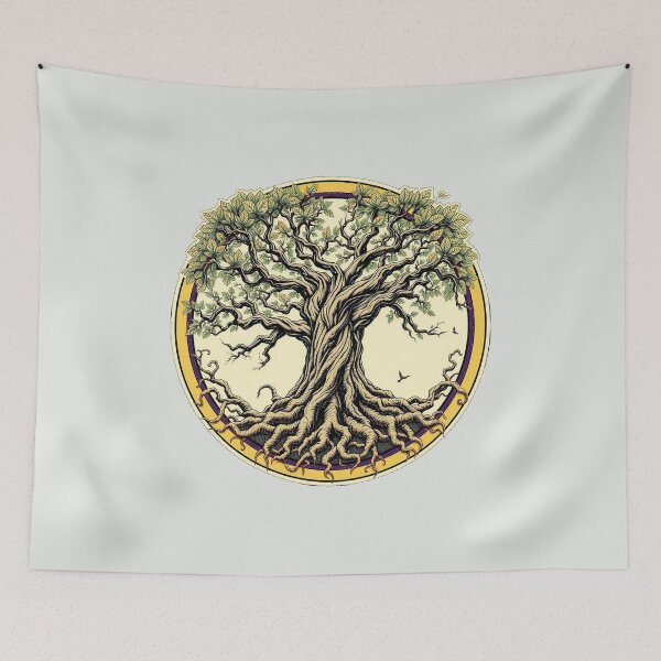 Item preview, Tree circle yellow designed and sold by In-Spirit24.