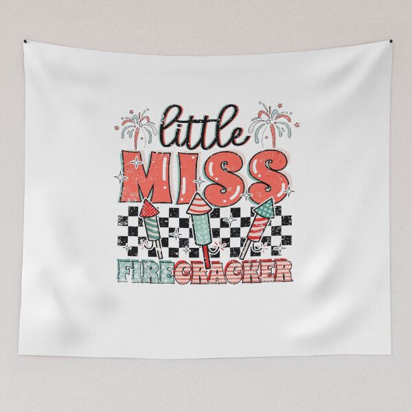 Item preview, Little Miss Firecracker 4th Of July Patriotic Summer Shower designed and sold by XuanhieuBp.