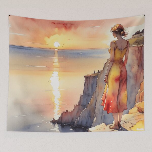 Item preview, Lady And The Sunset designed and sold by NoraRoseArts.