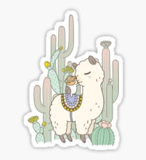 Alpaca Kiss Sticker
