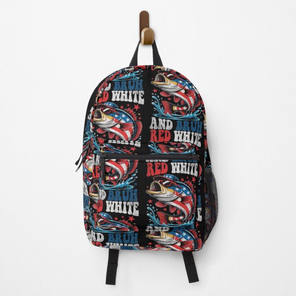 Item preview, Boys Fishing Red White And Bruh American Flag Fishing Kids designed and sold by Filek-mable.