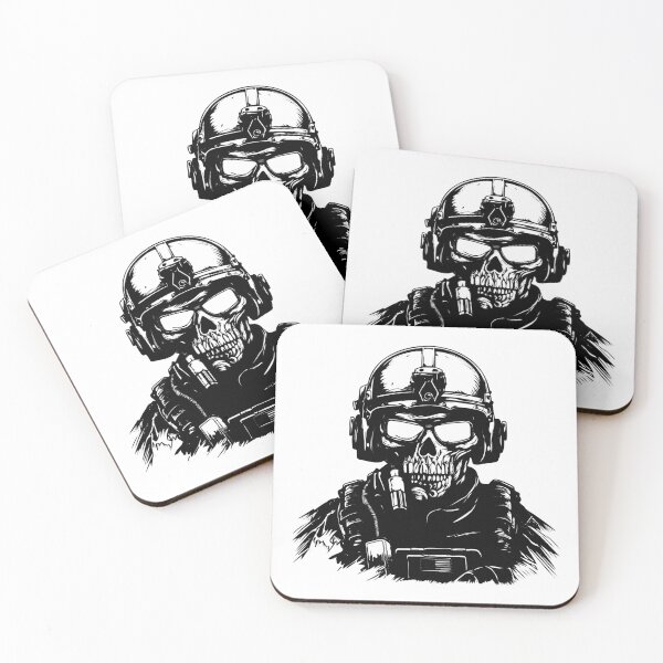 Item preview, Swat Skull Army Skeleton Helmet Soldier Military Gears designed and sold by inkoutninja.