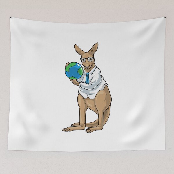 Item preview, Kangaroo History Teacher Globe designed and sold by Snabdesign84.