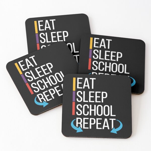 Item preview, Back to School Eat Sleep School Repeat designed and sold by brynatshop.