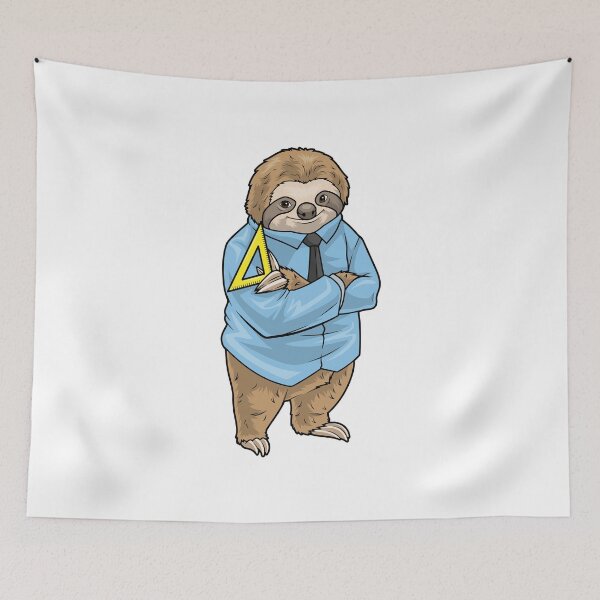 Item preview, Sloth Math Teacher Set square designed and sold by Snabdesign84.