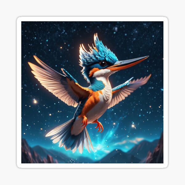Item preview, The Kingerfisher by Night designed and sold by NoraRoseArts.