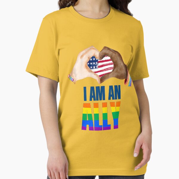 Item preview, I Am An Ally LGBTQ Lesbian Gay Trans Pan Queer Gift designed and sold by vickianalidst.