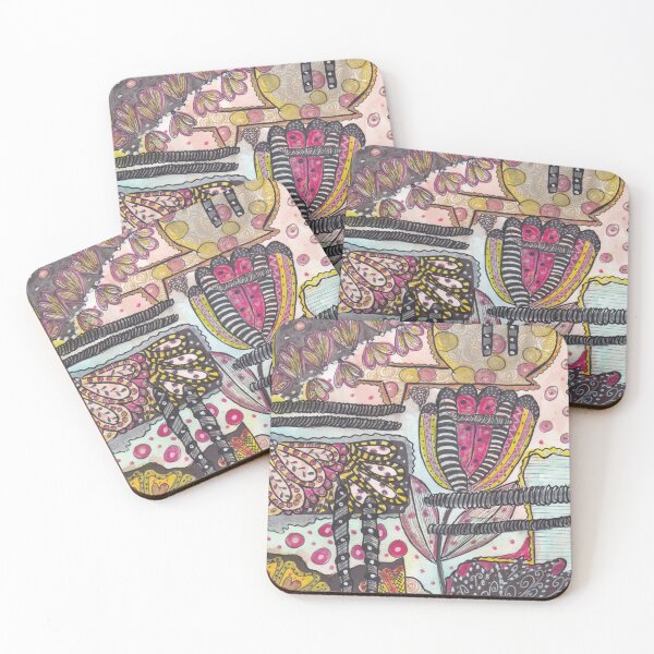 Item preview, Haos Flower – Messy Abstract Flower Drawing designed and sold by ColorWander.