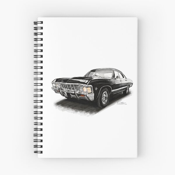 Aperçu de l'œuvre Chev Impala 1967 en noir comme celle de Supernatural. créée et vendue par Francohanekom.