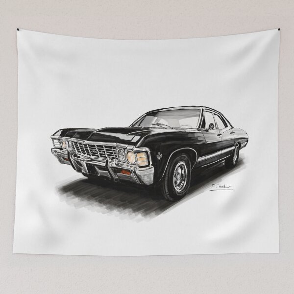 Item preview, 1967 Chev Impala in black like the one in Supernatural. designed and sold by Francohanekom.