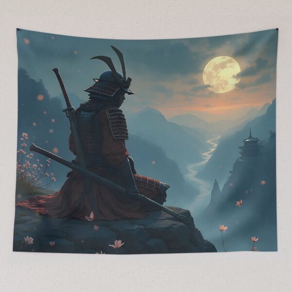 Item preview, A legendary samurai resting from battle designed and sold by Metaverse8.