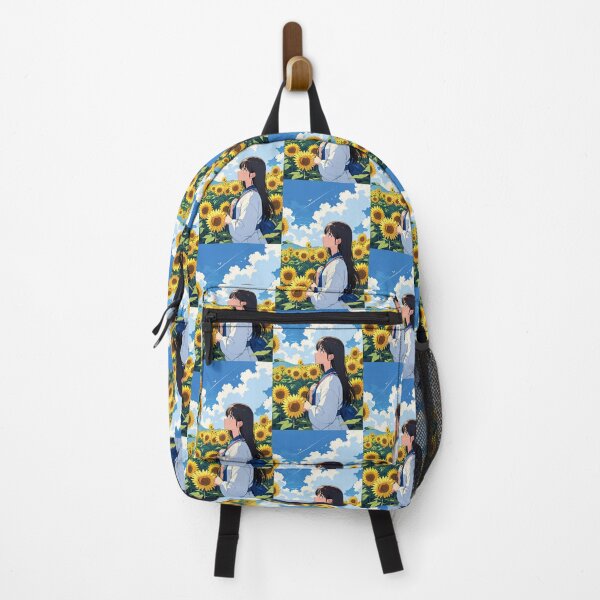 Item preview, Between sunflowers and blue sky, summer pansies bloom. designed and sold by MeowMeals.