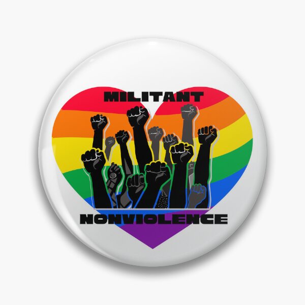 Item preview, Militant Nonviolence designed and sold by CheekyGrace.