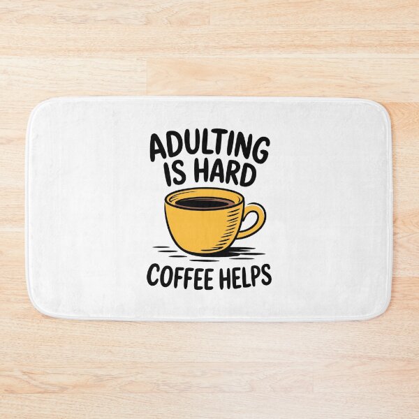 Item preview, Adulting Is Hard Coffee Helps Funny Caffeine Lovers Quote designed and sold by Altered Pixels.