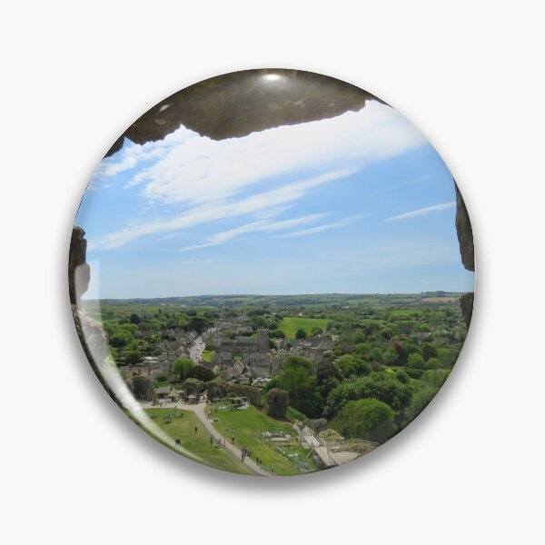 Item preview, Corfe Castle Village From The Castle Keep designed and sold by wiggyofipswich.