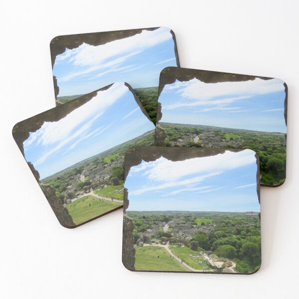 Item preview, Corfe Castle Village From The Castle Keep designed and sold by wiggyofipswich.