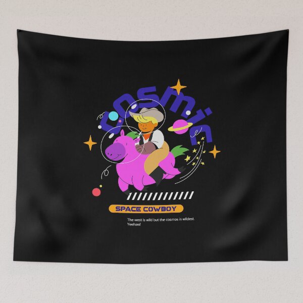 Item preview, Cosmic Space Cowboy – Astronaut Horseback Rider in the Galaxy designed and sold by Artpace.
