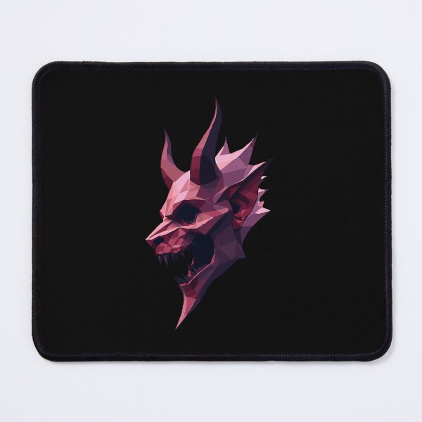 Item preview, Low Poly Devil Face – Geometric Dark Art designed and sold by xsorbik.