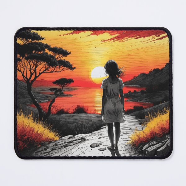Item preview, Girl in Sunset designed and sold by NoraRoseArts.