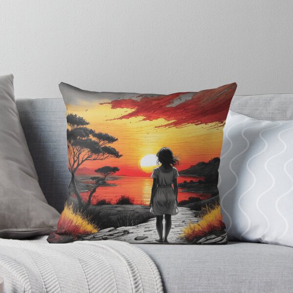 Item preview, Girl in Sunset designed and sold by NoraRoseArts.